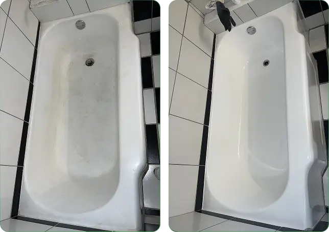 a white bathtub